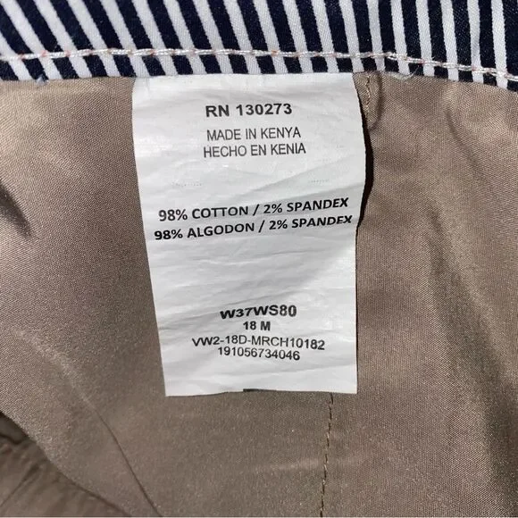 Riders by Lee Women’s 18W Shorts 6” Inseam Burnt Coral Midrise - Picture 4 of 6